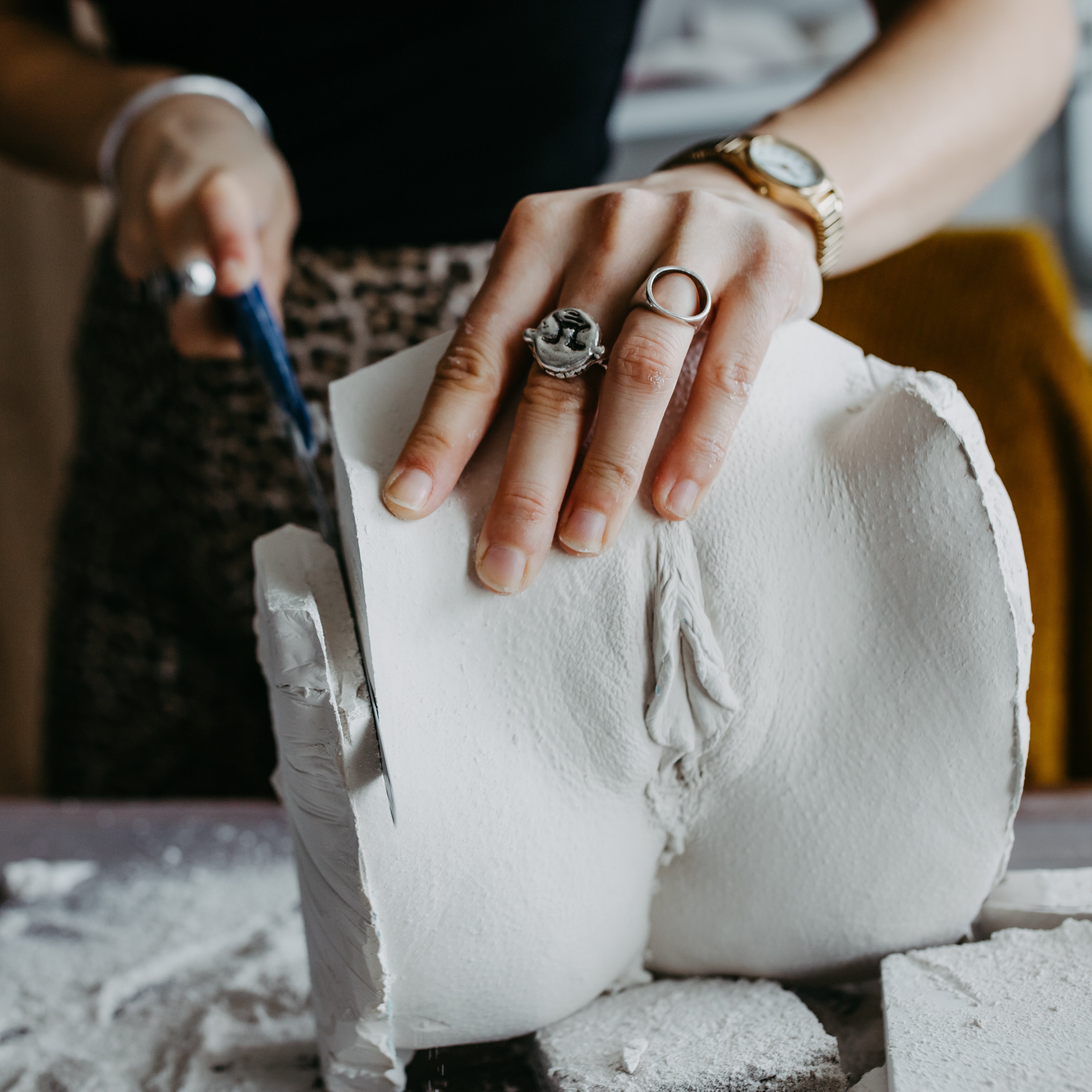 GRAZ, Austria - Vulva Casting Session