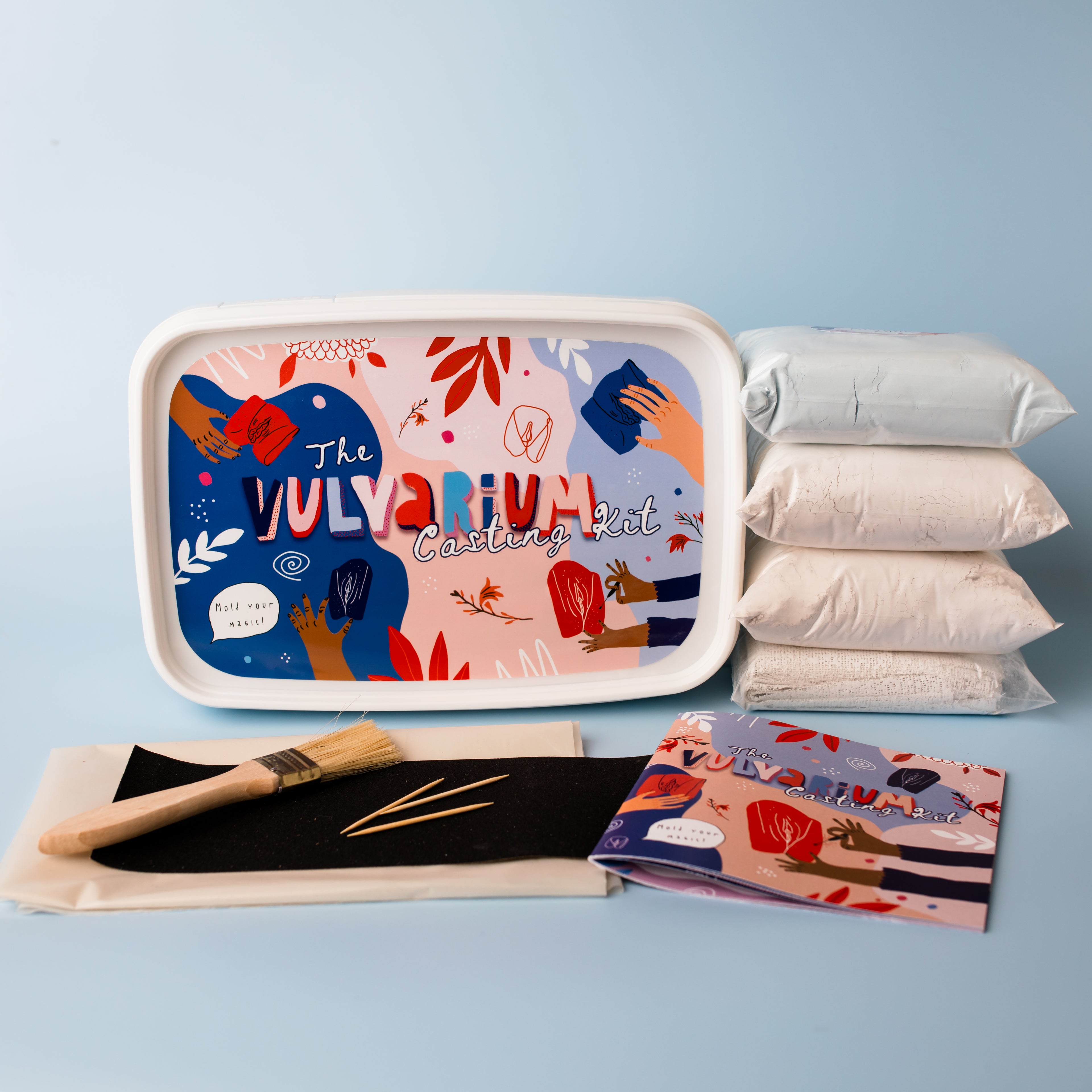 Vulva casting DIY kit